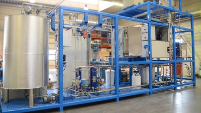 Refining of vegetable oil at capacity 30t of oil per day.