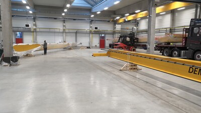 The construction of a new hall for centralized assembly of agricultural machines culminates