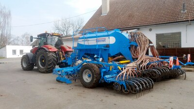 Spring sowing by sowing machine Falcon PRO in AGD Senice