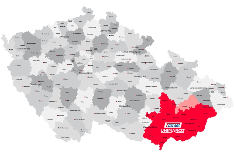 Společnost UNIMARCO - Nové obchodní zastoupení zn. Farmet