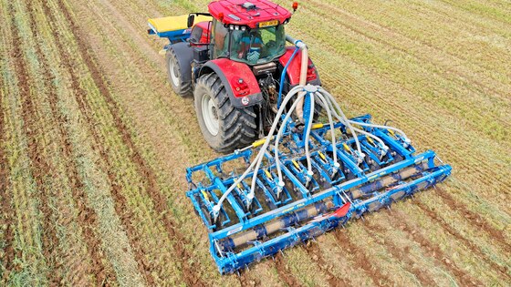 Sowing corn after strip-till