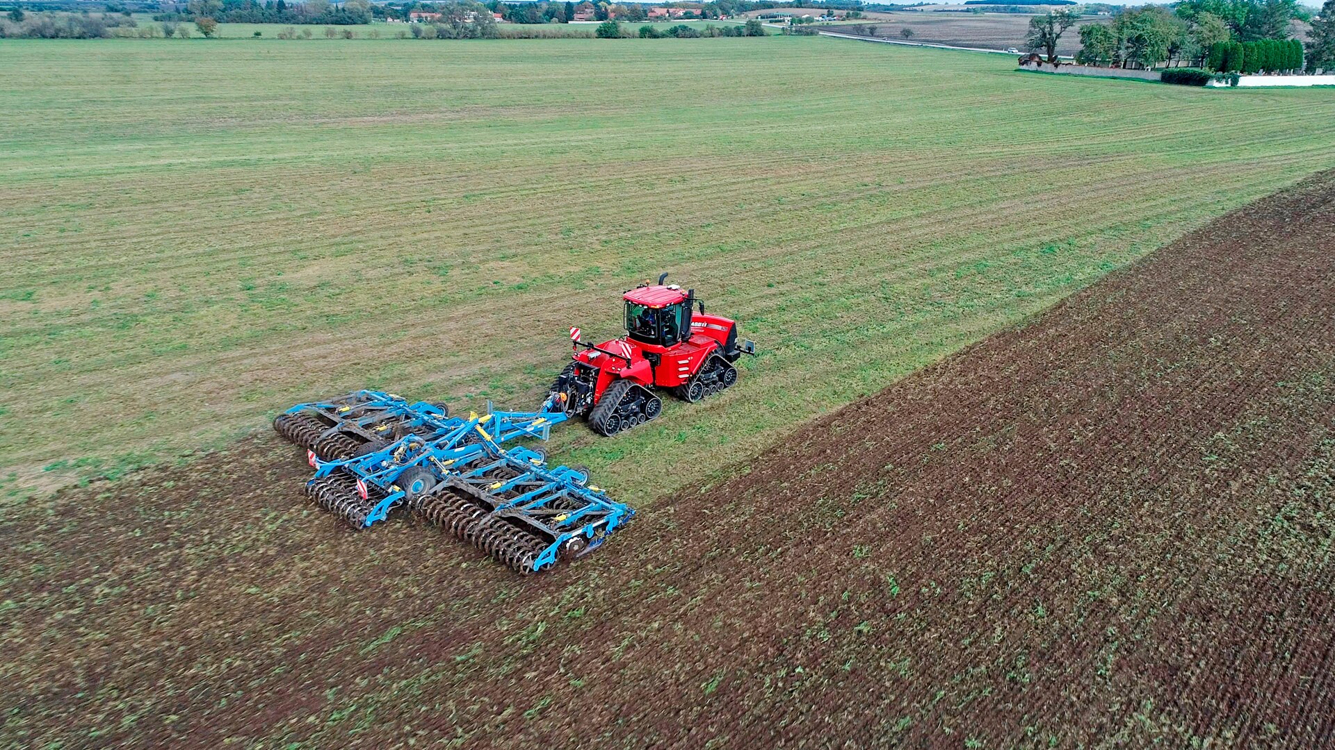 Die Softer 1250 PRO in der AGD Senice bei der Einarbeitung von Gründünger