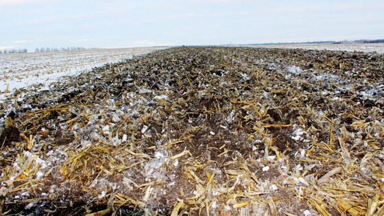 Die Softer 1250 PRO auf verschneiten Feldern