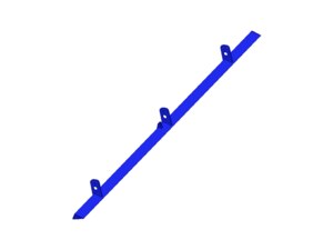 Slide behind section CF/L=2580mm/2 Slide behind section CF/L=2580mm/2