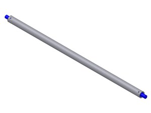 Shaft with pins CR 76/2095/C40 Shaft with pins CR 76/2095/C40