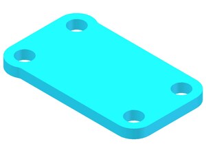 Plate of the spring attachment Plate of the spring attachment