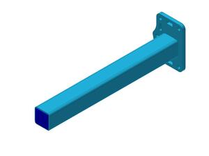 Slide support extension L+FB/L=520mm-2 Slide support extension L+FB/L=520mm-2