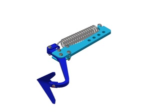 Track cultivator with a sweep CA/K-PS/P25