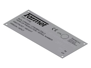 VÝROBNÍ ŠTÍTEK      FE 100