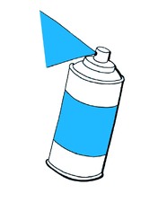 Colour spray - light blue 5015RAL