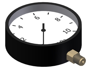Manometr 0-10kPa,3388