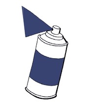 Colour spray - dark blue 5013RAL