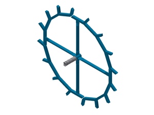 Step wheel - seeding equipment drive