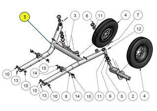 RAM PODVOZKU        P-1