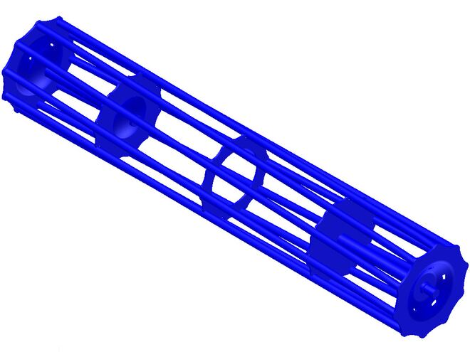 Tubular roller TR 400/2195/C40/10T