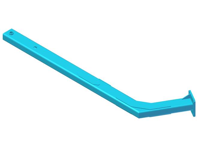 NOSNÍK ZADNÍHO RÁMU 100x60x6 Beam rear roller 100x60x6