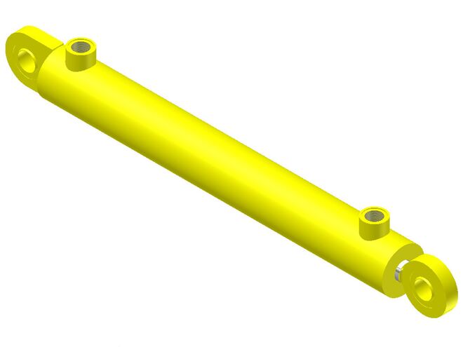 PÍSTNICE HM1 50/25/ 400-111A111/ŽLUTÁ Piston rod 400